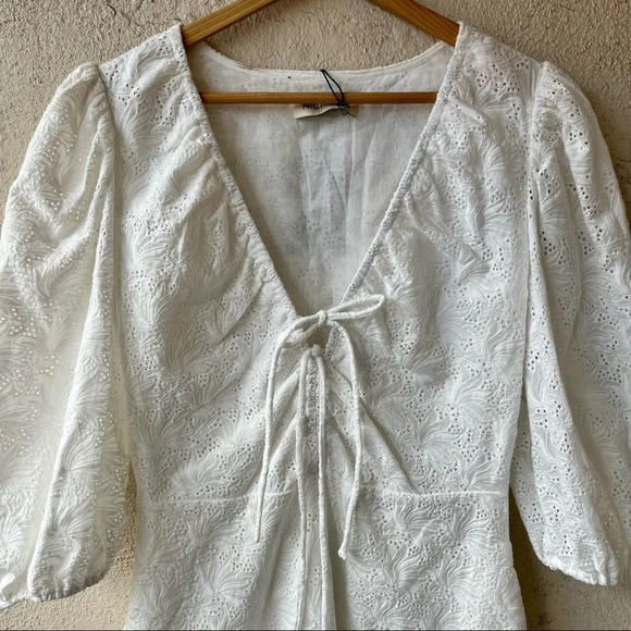 Nicholas the Label Danni Dress Featherington Eyelet White Lace 6 - Picture 5 of 12